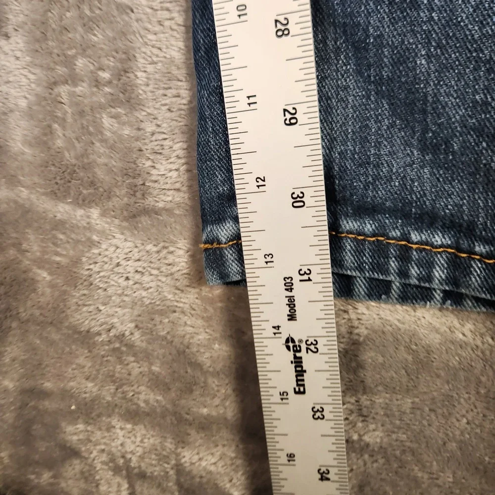 Levi's 514 Straight Fit Jeans Mens 34x32 Blue Excellent Medium Wash Denim